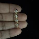 Polki Stone Diamond Shape Pendants , Sold by 1 pc, Colours Available
