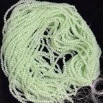 Crystals Beads 3mm Size  Pista Green , Minimum Order Qty 2 lines