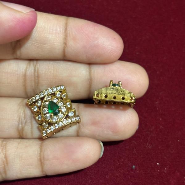 Mehandi Finish Side Pendants, set of 1 pair, colours available