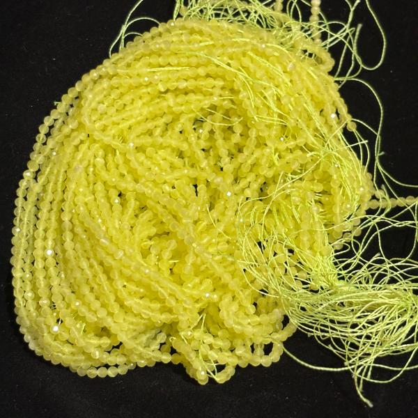 Monalisa Round  Beads Yellow 3mm