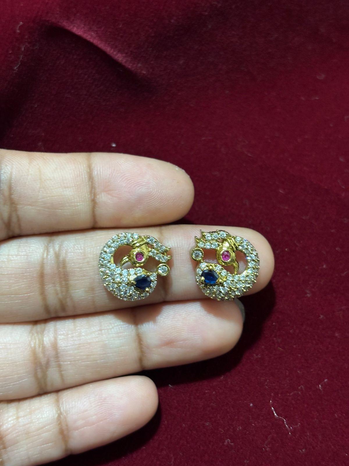 Victorian Mehandi Finish Peocock Side Brochures set 1 pair