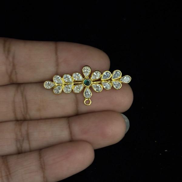Gold Finish Polki Stone Pendant