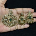 CZ Stone Heavy Pendant With Earrings