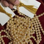 Swarosvki - Light Gold shade round Pearl 7mm