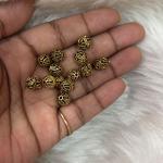 Antique Gold  Nakshi balls  8 x7.5mm ,Minimum qty  5pcs