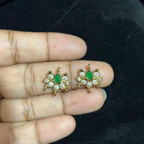 Lotus connectors set 1 pair (pink and green available)