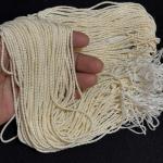 Sugar Beads Cream Shade plain 1.5x2mm, Minimum Order Qty 5 lines