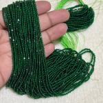 2mm Hydro (Glass) Beads, Dark Green , Minimum Order Qty 5 lines
