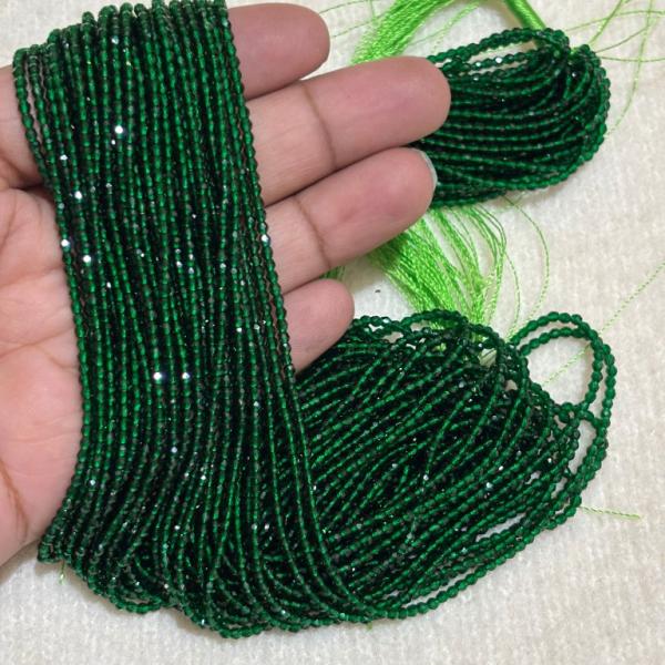 2mm Hydro (Glass) Beads, Dark Green , Minimum Order Qty 5 lines