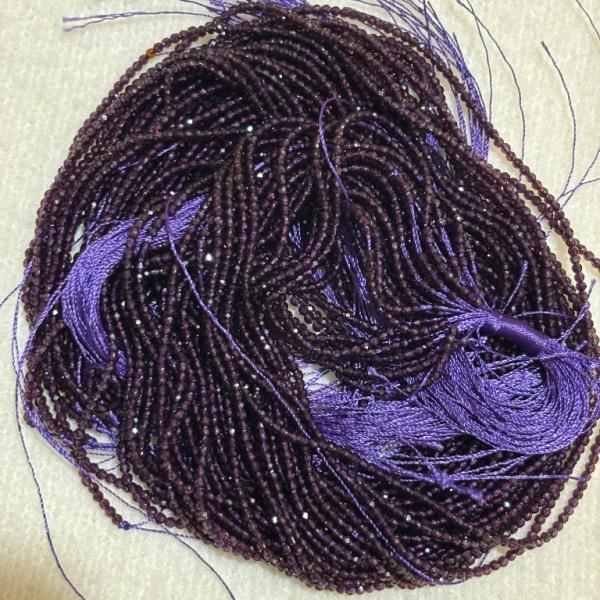 2mm Hydro (Glass) Beads, Dark Purple , Minimum Order Qty 5 lines