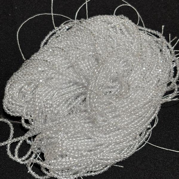 2mm Hydro (Glass) Beads, White , Minimum Order Qty 5 lines