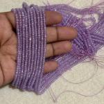 CZ Beads Lavendar Colour 3mm