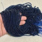 3mm Hydro (Glass) Beads, Dark blue, Minimum Order Qty 2 lines
