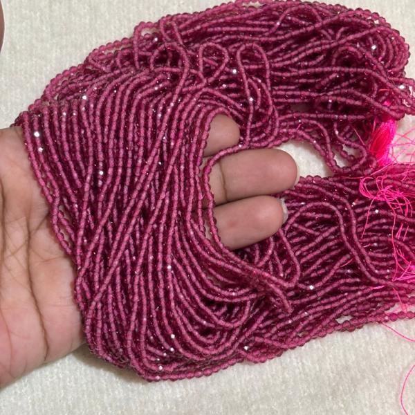 3mm Hydro (Glass) Beads, Pink, Minimum Order Qty 2 lines