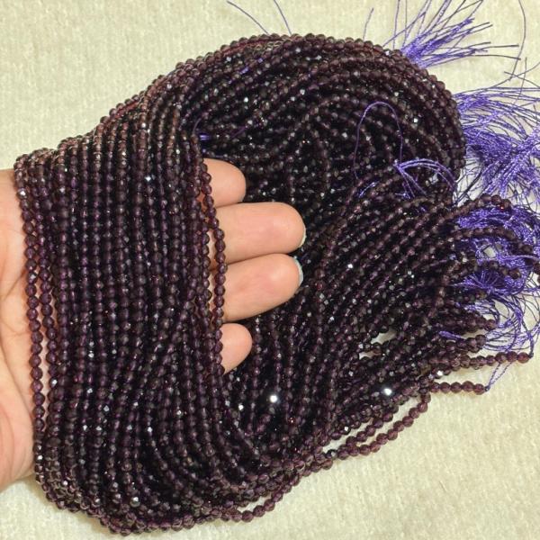 3mm Hydro (Glass) Beads, purple, Minimum Order Qty 2 lines