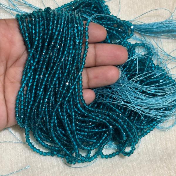 3mm Hydro (Glass) Beads, Sky blue , Minimum Order Qty 2 lines