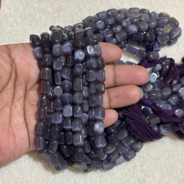 Monalisa Flat Rectangle Purple 4.5x6.2x9.6mm