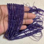 ONYX  Beads Dark Purple colour 3x4,5