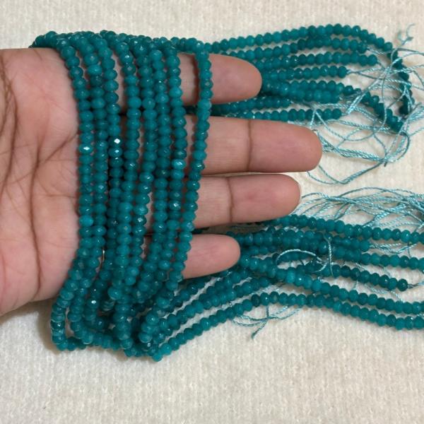 ONYX  Beads Dark SeaBlue colour 3x4.5