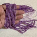 ONYX  Beads Light Purple colour 3x4.5