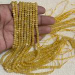 ONYX  Beads Yellow colour 3x4.5