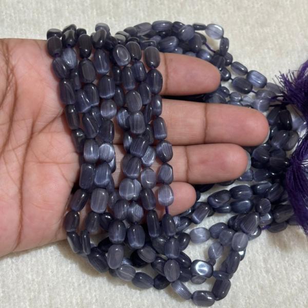 Monalisa Flat Rectangle Purple 5.5x4x9mm