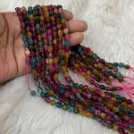 Dul Dul Beads Multi colour 5 X  6mm approx