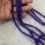 Dul Dul Beads Purple colour  5 X 7mm approx