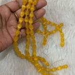 Monalisa Drop Shape Mustord Yellow Beads 7x11mm