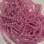 Crackle Beads Plain Baby pink 8.2x7.5mm