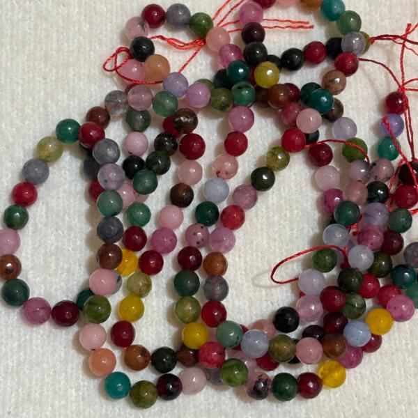 ONYX  Beads Dark Multi colour Round shape 8mm