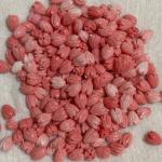 Coral Replica Synthetic Beads, Tulip Shape, 10x8mm Peach, Pack Of 10 Pcs