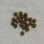 Antique Gold  Nakshi balls  8.1x8mm Sold By 1 pc