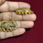 Elephants Side Pendants, set 1 pair