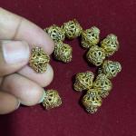 Antique finish 11mm and 13mm Daimond shape Nakshi Balls , sold by 1 pc, please select size