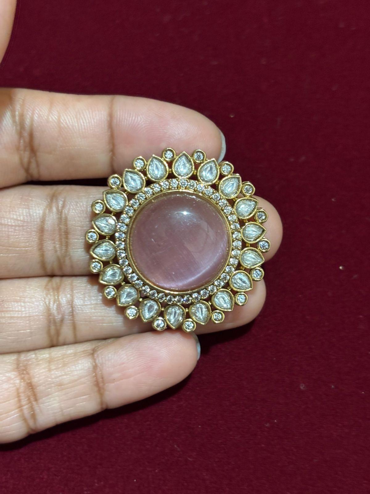 Victorian Pendant Without Earrings (Colours Available)