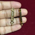 Stone Line Bar Pendants, Set of Pair, Colours available