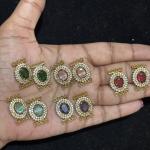 Victorian 4 Holes Side Pendants, Set of Pair, Colours available