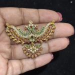 Matt Finish Multi colour Peocock Pendant without Earrings