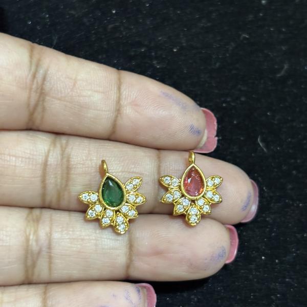 Gold Finish Flower Charms