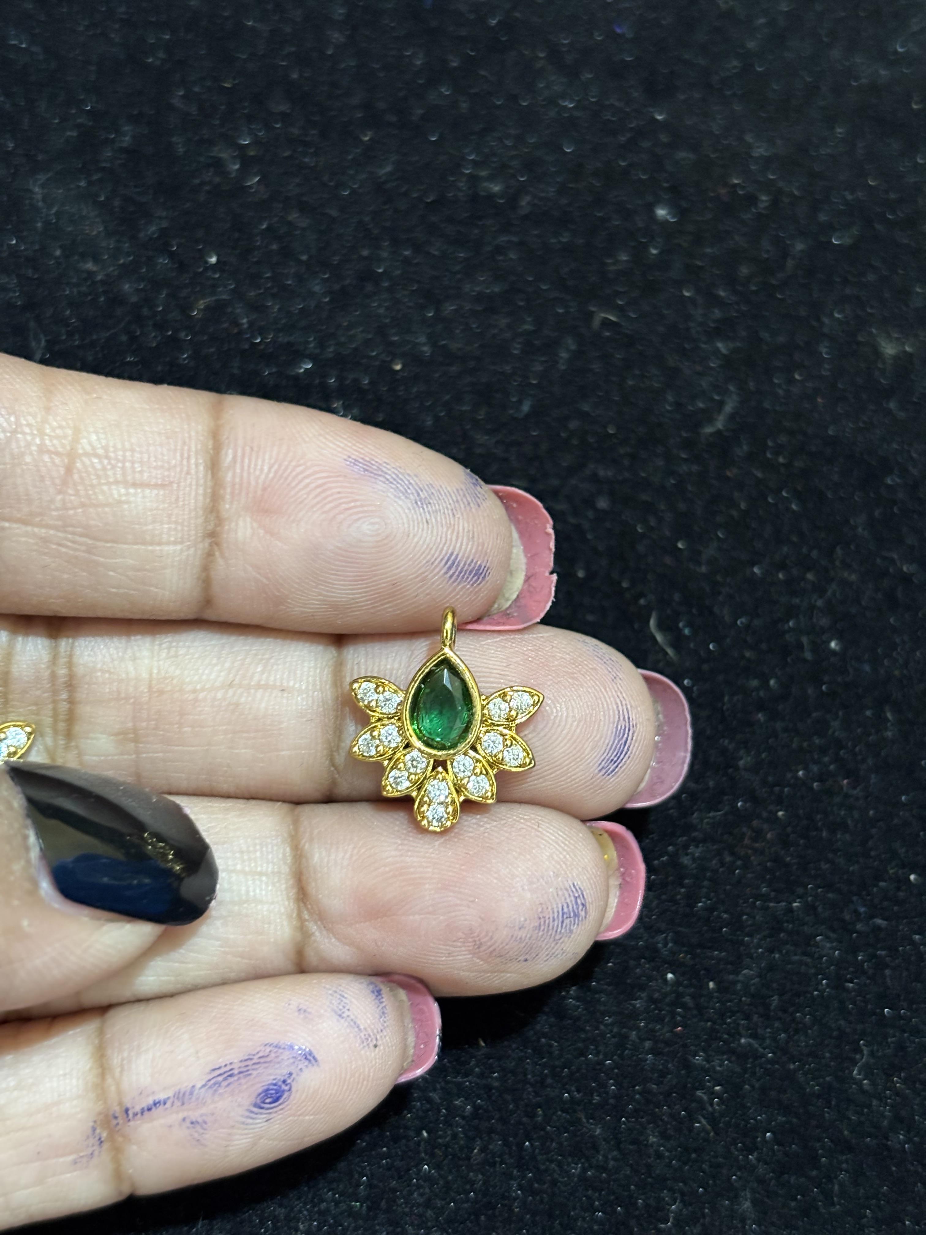 Gold Finish Flower Charms