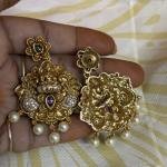 Premium Nakshi Finish Lakshmi Devi Pendant with Earings