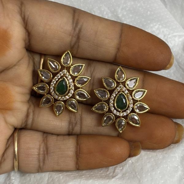 Victorian Drop Shape Side Pendants , Sold by 1 pair , Please Select Colour
