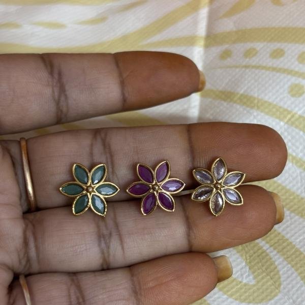 Flower Side Pendants , Sold by 1 Pc , Please Select Colour