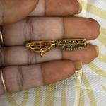 Victorian CZ Connectors with 5 Holes back side , set of 1 pair