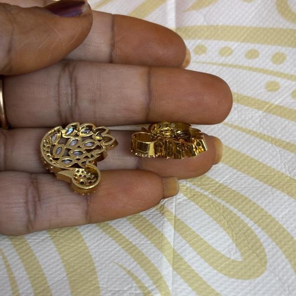 Victorian Swan Side Pendants with 5 holes as shown in pic  , Set of Pair