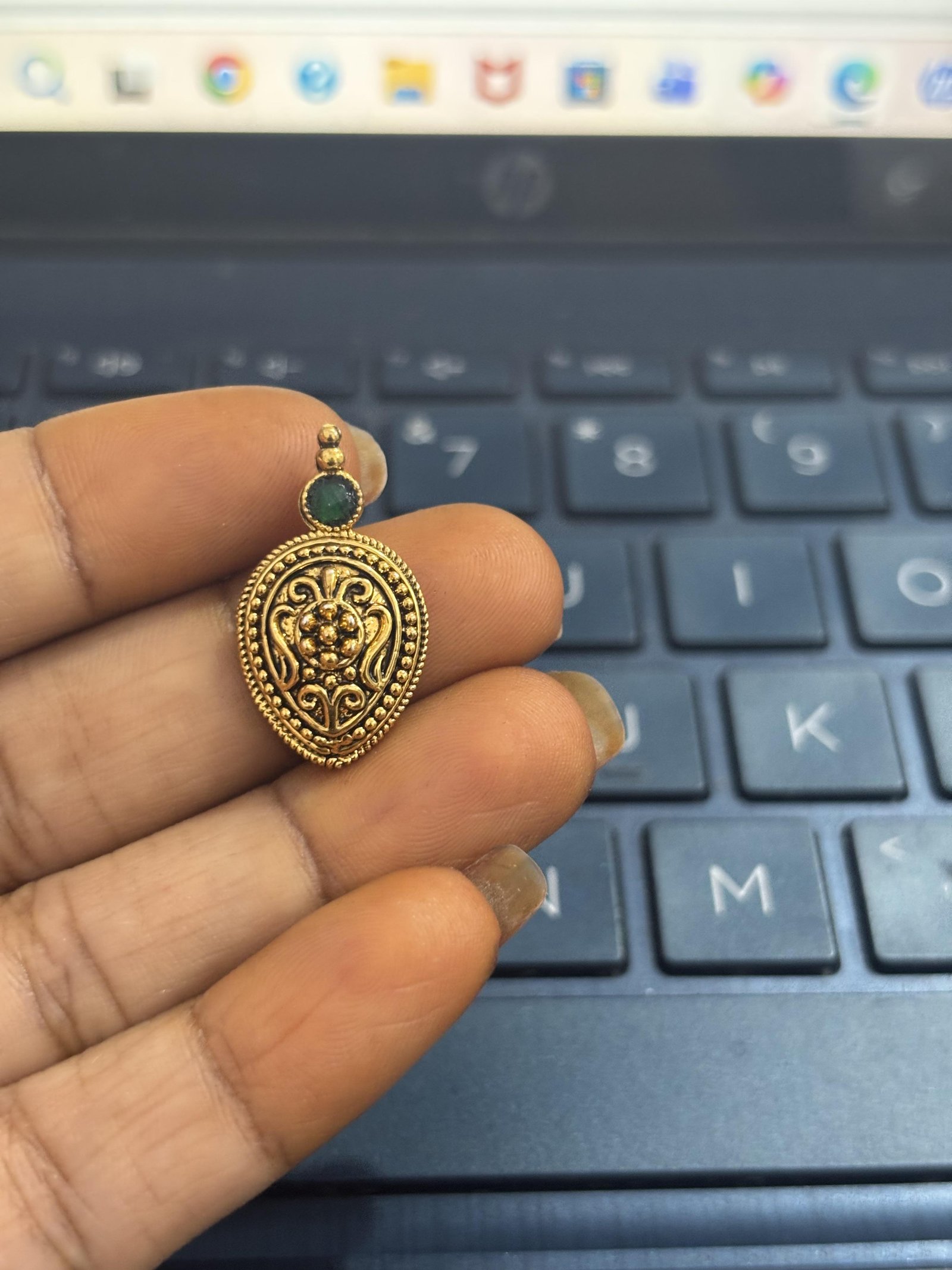 Gold Colour Oxidized Pendants, Sold By 1 Pc , Please Select Colour