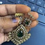 Victorian Rani haram Pendant with Earring and 3 pairs of Side Brocher's as shown in pics