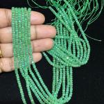 CZ American Beads Light Green Colour 3mm 