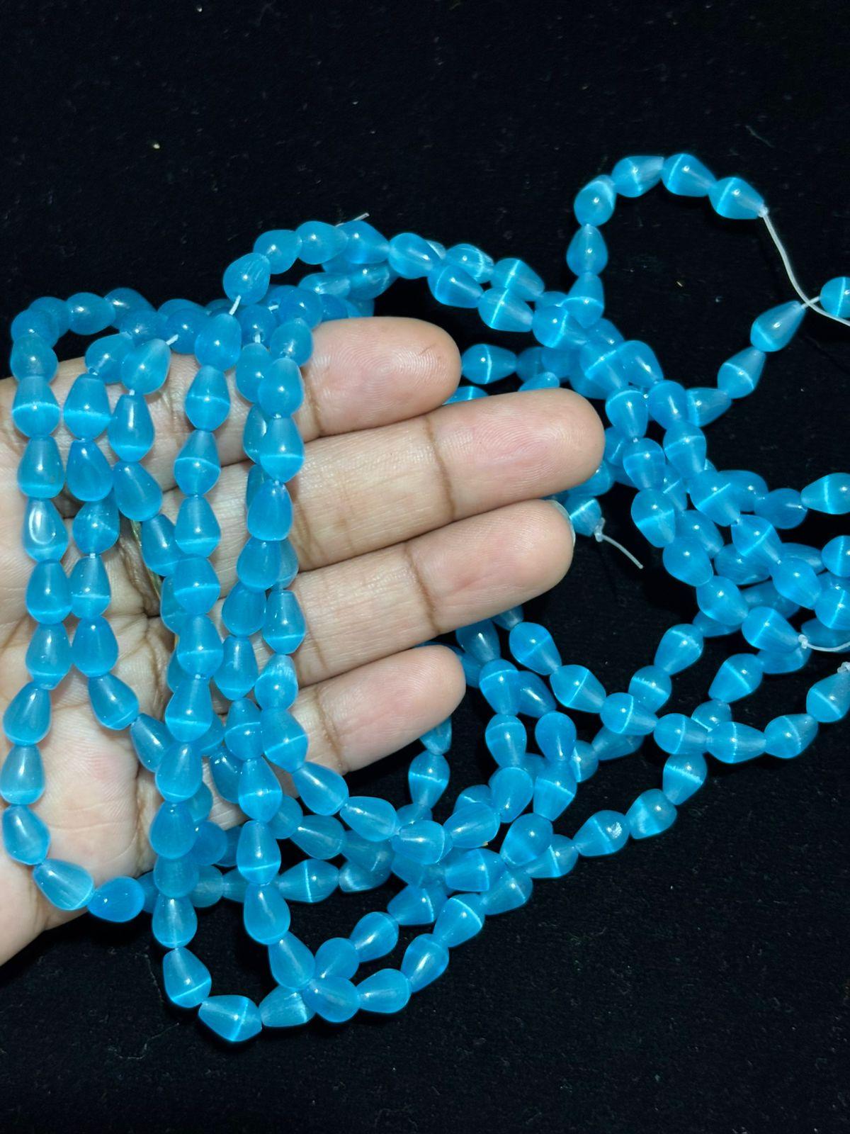 Monalisa Drop Shape Sky Blue ,Sizes Available